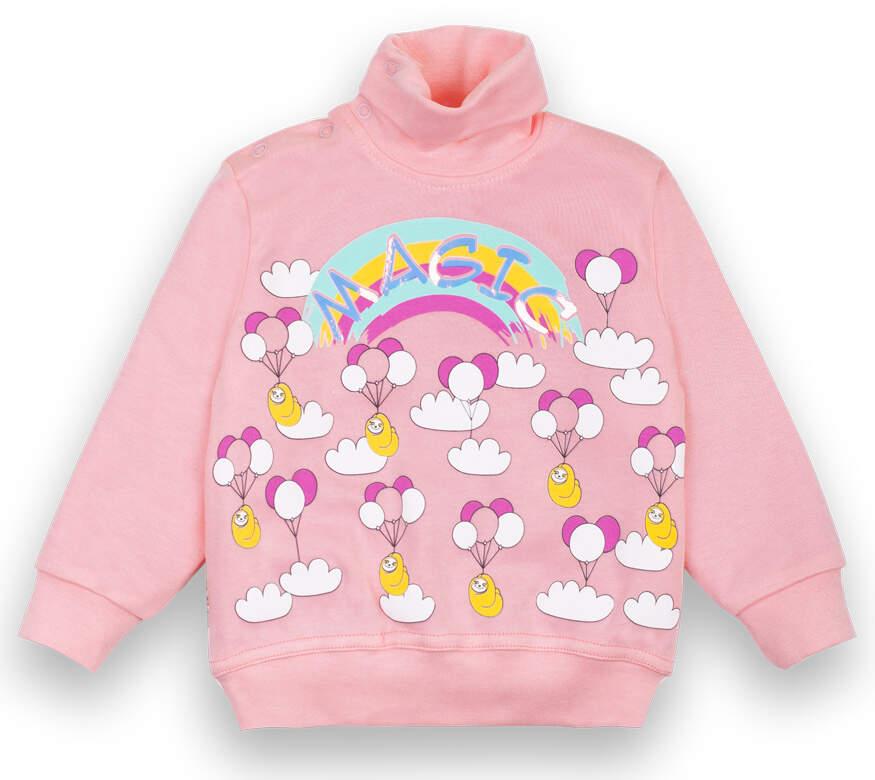 Водолазка детская для девочки Gabbi SV-20-22-1 Радужное настроение 74 см Персиковый (12381)
