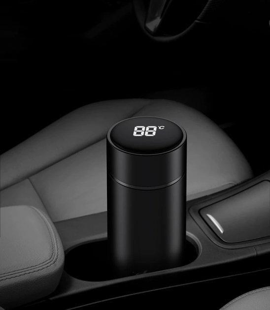 Термос із LED індикатором температури сенсорний 500 мл Чорний матовий (4755247) - фото 8 Термос із LED індикатором температури сенсорний 500 мл Чорний матовий (4755247) - фото 8