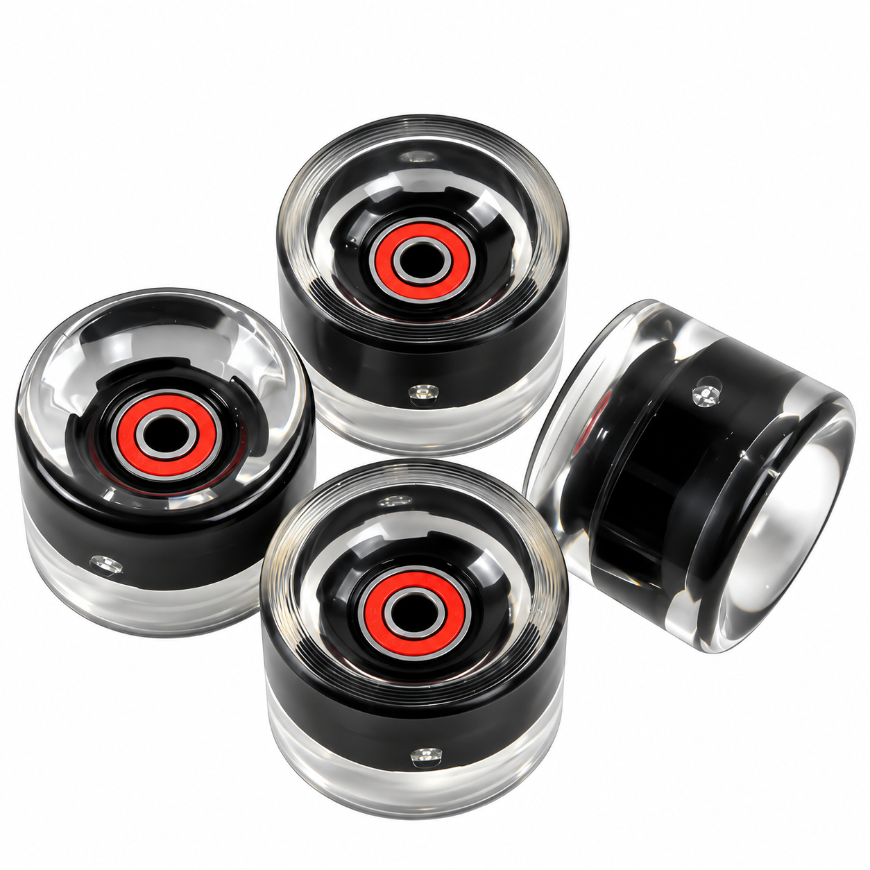 Комплект колес Best Board Penny Board ABEC-7 со светом 60х45 мм 4 шт. Черный (IG-171150)