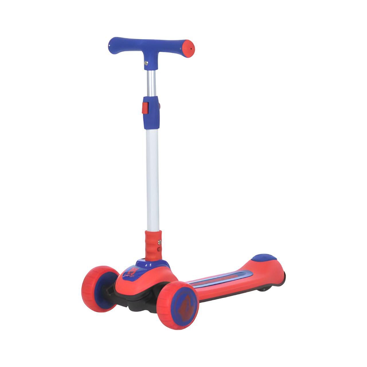 Самокат детский JR 3-094 со светящимися колесами и регулируемым рулем Красный (26442061)