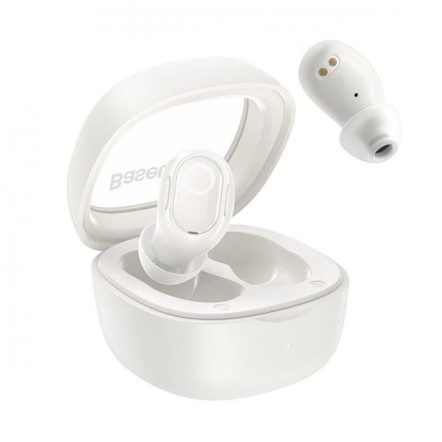 Наушники Baseus Bowie WM02 BT5.3 40/300 mAh 5h Hi-Fi Bluetooth беспроводные с микрофоном White (NGTW180002)