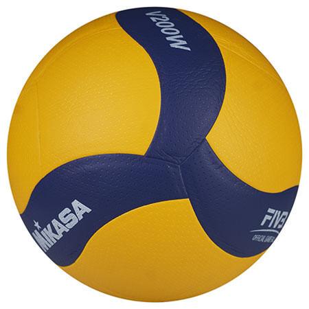 Мяч волейбольный Mikasa V200W PU №5 Желто-синий (V200W)