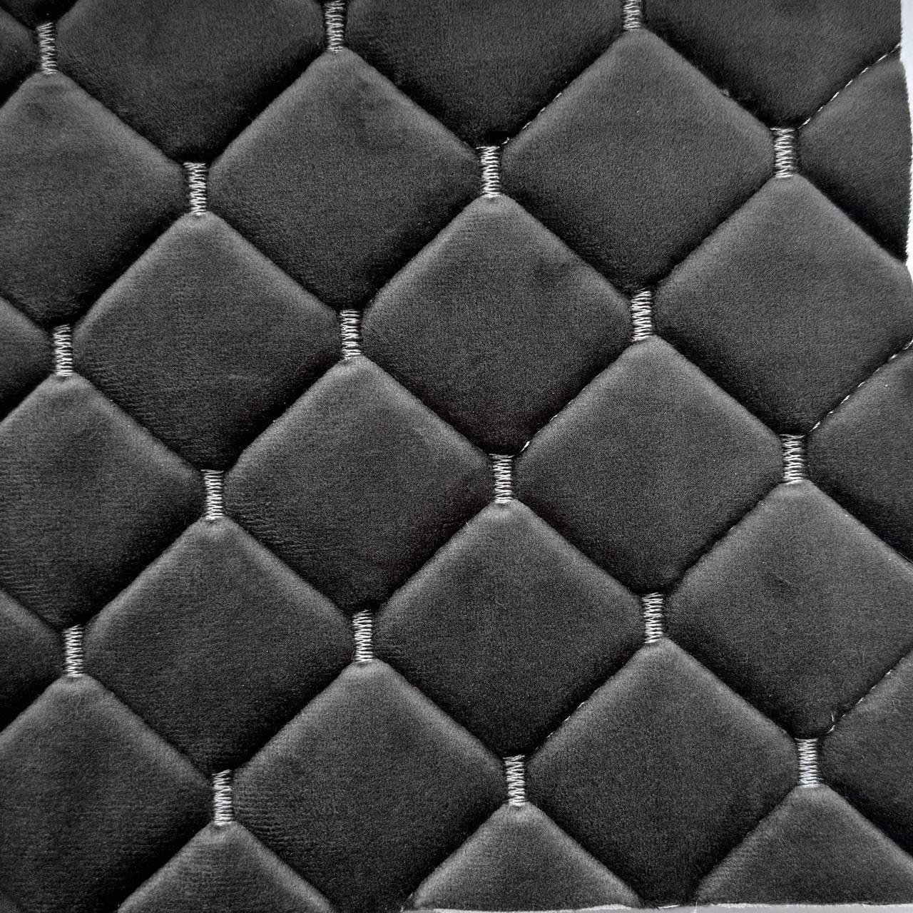 Автоткань велюр на поролоне Kora 1,4 м 1 пог. м Серый (ww-6)