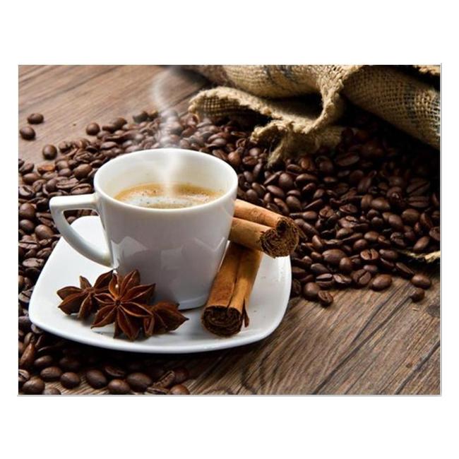 Алмазна вишивка мозаїка Diy Кава і спеції 30х40 см DZDP688