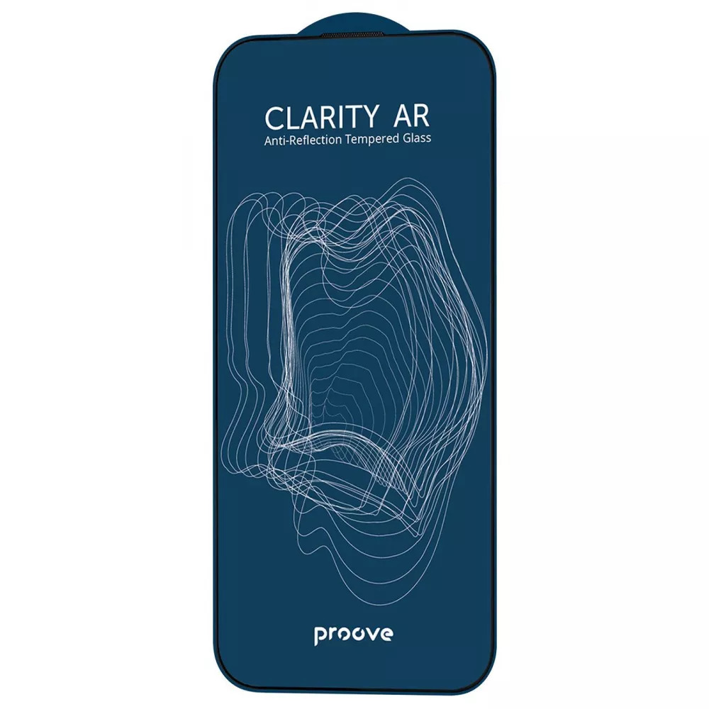 Защитное стекло Proove Clarity AR с антибликовым эффектом для iPhone 14 Pro Max/15 Plus/16 Plus Black Защитное стекло Proove Clarity AR с антибликовым эффектом для iPhone 14 Pro Max/15 Plus/16 Plus Black