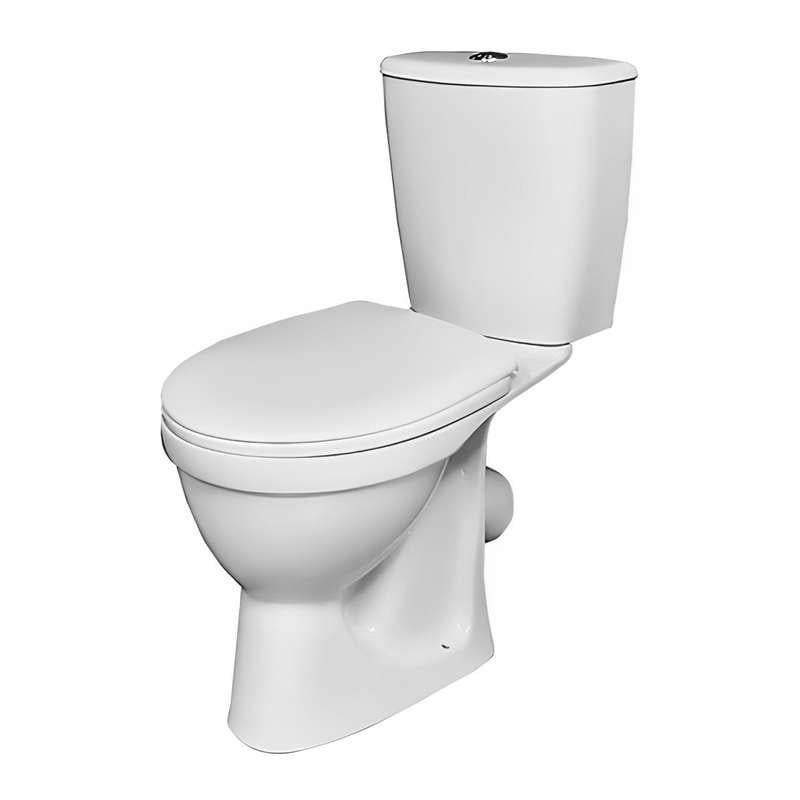 Унитаз-компакт ANTYSPLASH косой слив 3/6 л нижнее сиденье полипропилен (412545)