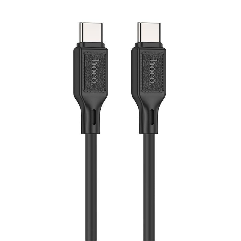 Кабель Hoco X90 Type-C to Type-C Silicone Charging Data cable 1 м 60W 3A Black (11314858)