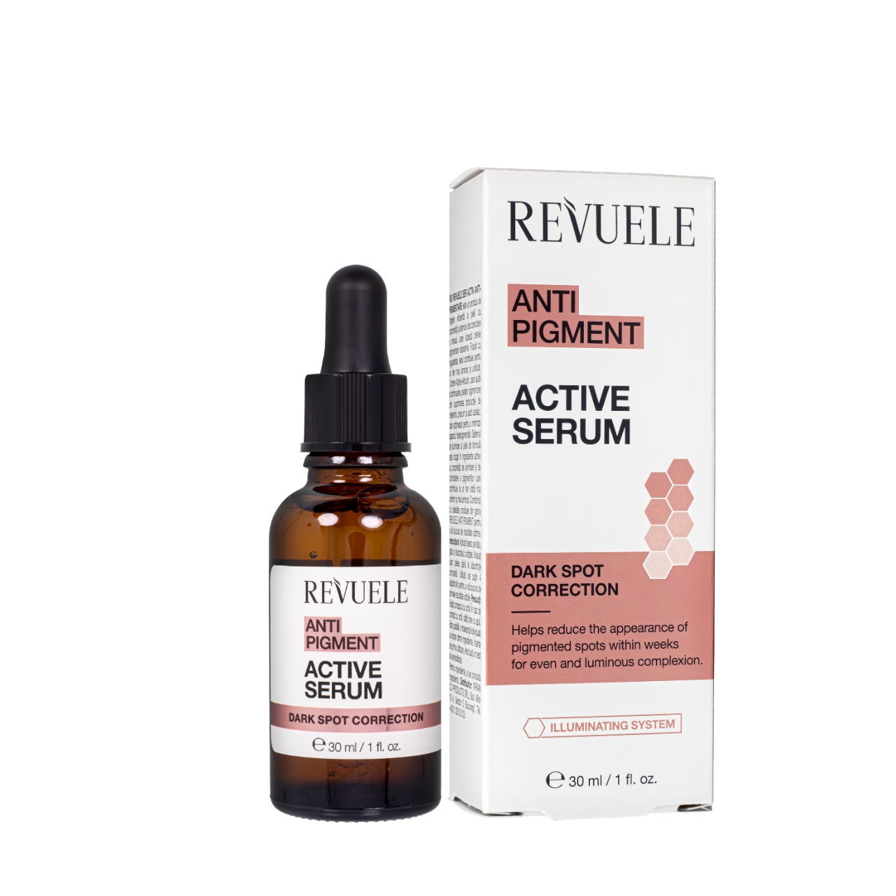 Сыворотка для лица отбеливающая от пигментных пятен Revuele Anti Pigment Active Serum 30 мл (2094236184)