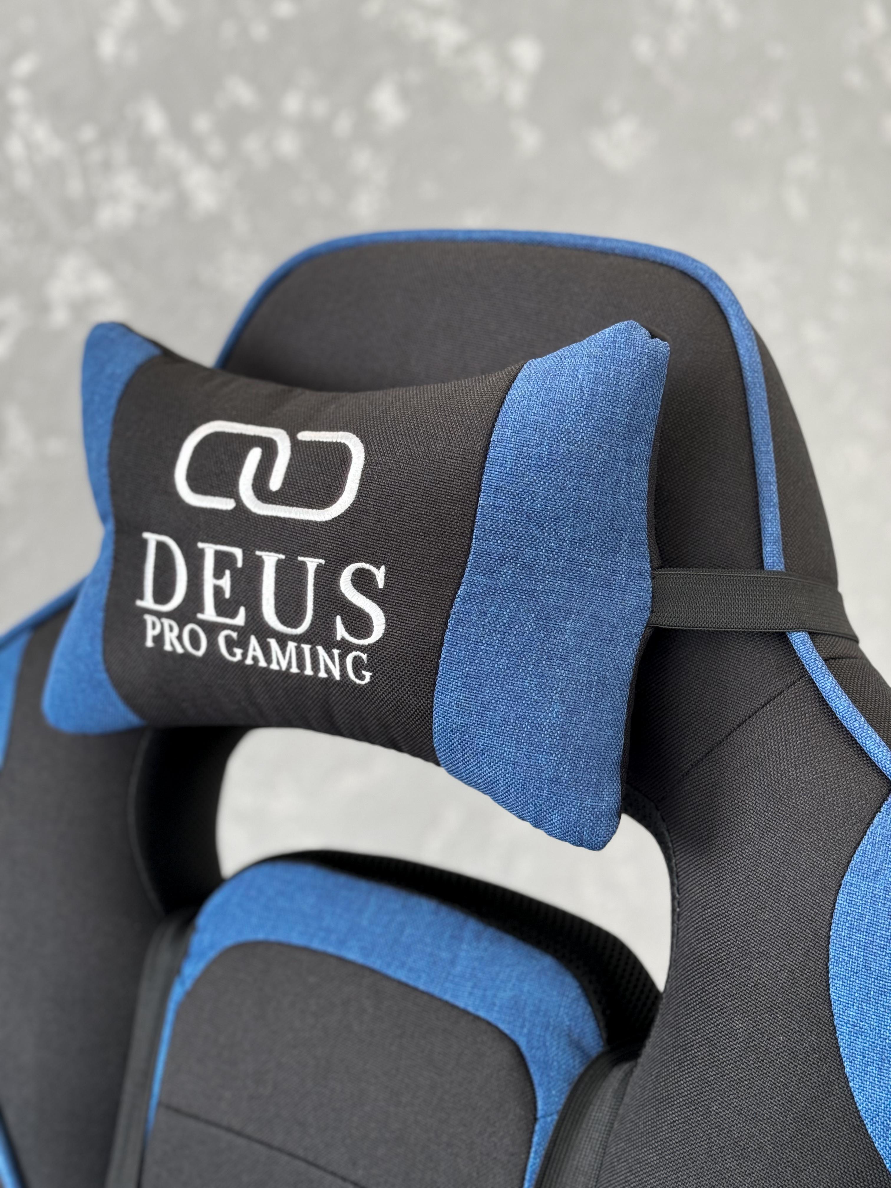 Кресло игровое Deus T14 Черный/Синий - фото 4