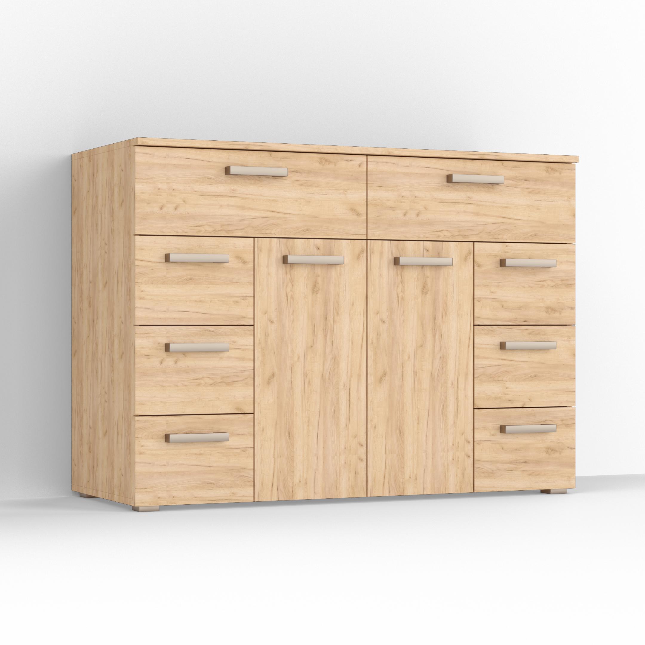 Комод Idea ТКБ-381 на 8 шухляд з дверима Дуб крафт (26718288) - фото 2
