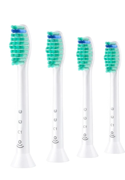 Насадки совместимые с зубной щеткой PHILIPS С1 ProResults 4 шт. Белый