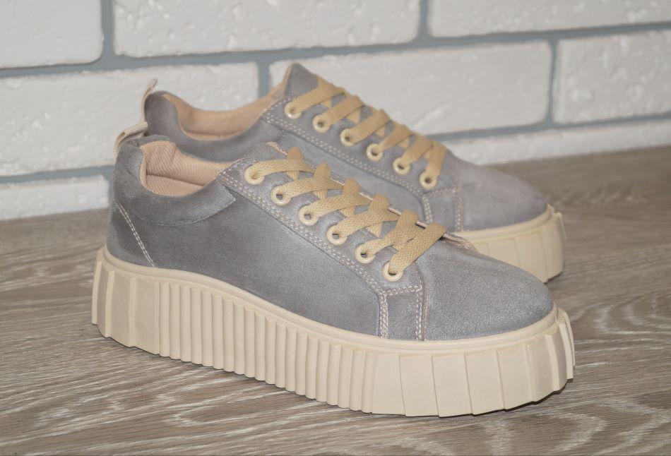 Кроссовки L&M 41 р. 25,5 см Cерый/Бежевый (30269-41)