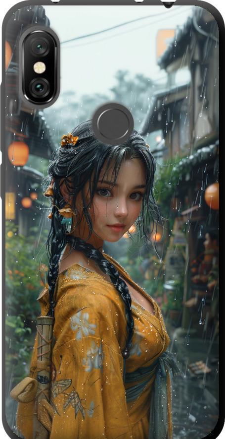 Чехол на Xiaomi Redmi Note 6 Pro Anime-girl (6133b-1551-42517)