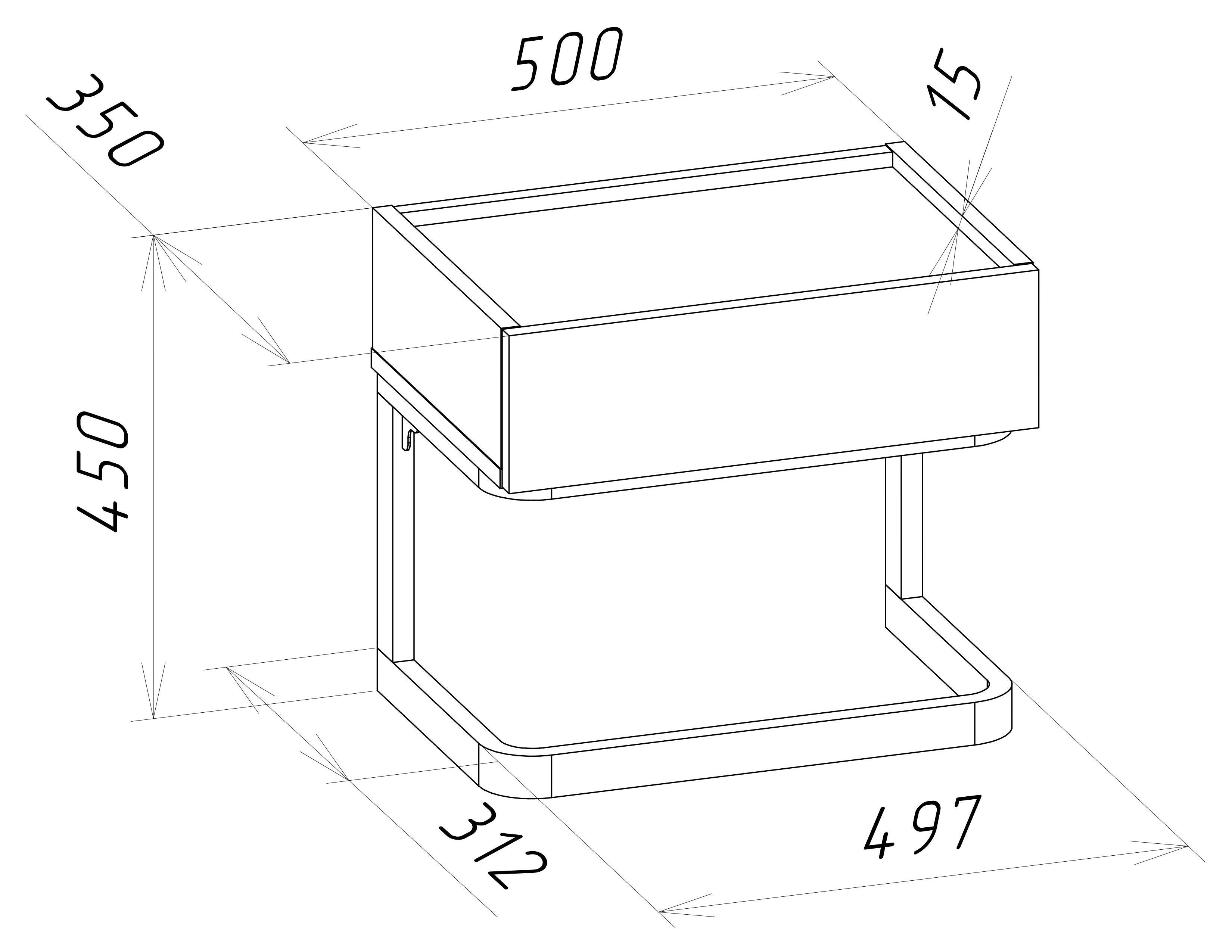 Тумба прикроватная Win Мебель Air в минималистическом стиле Серая Мышка (27766419) - фото 5 Тумба прикроватная Win Мебель Air в минималистическом стиле Серая Мышка (27766419) - фото 5