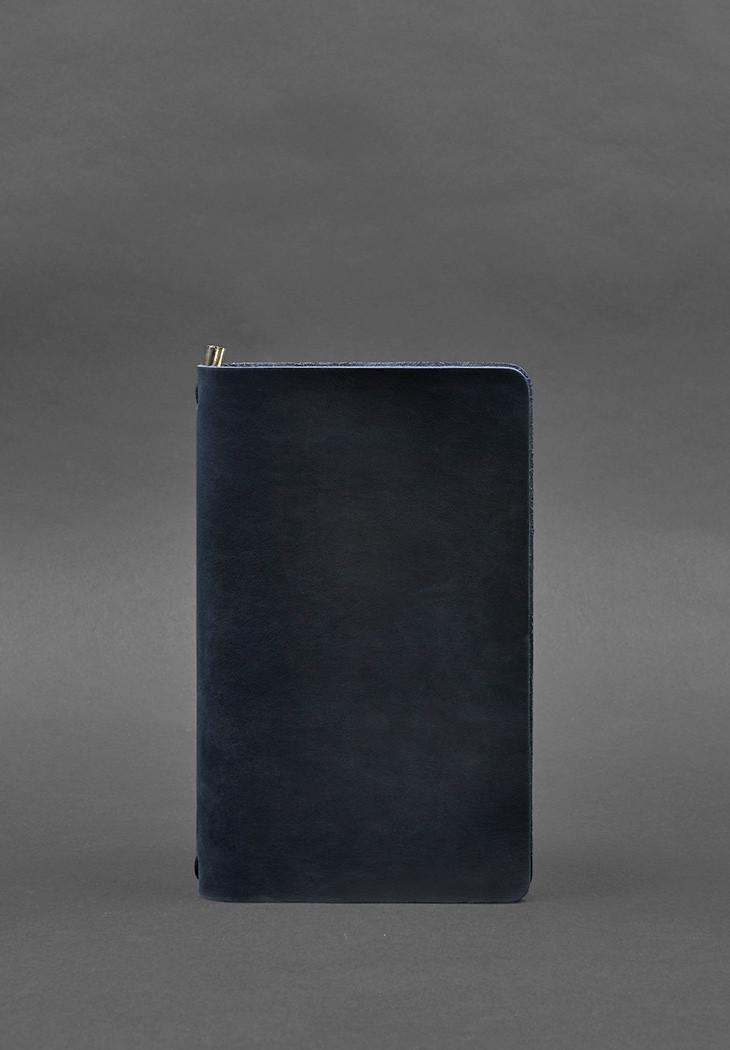 Блокнот шкіряний Софт-бук 8.0 Crazy Horse на гумці Синій (A-028073) - фото 4 Блокнот шкіряний Софт-бук 8.0 Crazy Horse на гумці Синій (A-028073) - фото 4