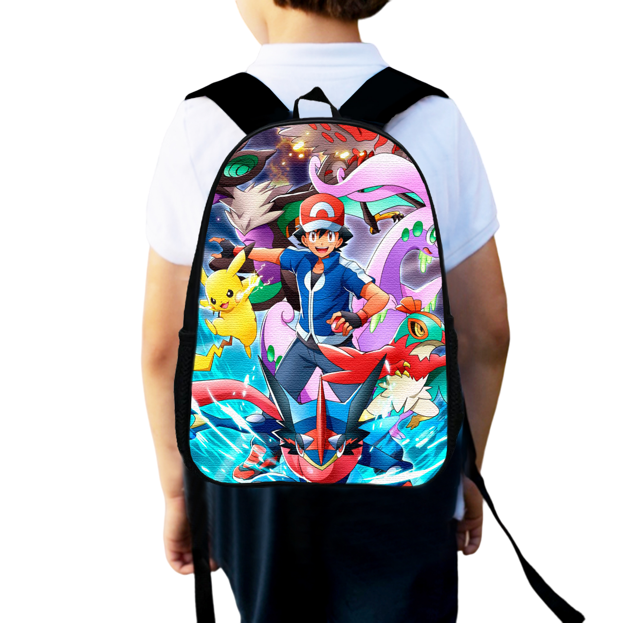 Школьный рюкзак детский Покемон для мальчика 34х27 см (0135)