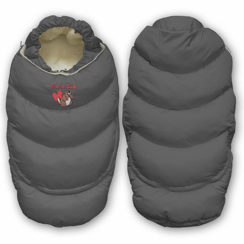 Конверт-трансформер пуховой 2в1 Alaska с мехом Cерый (ART-0000067) - фото 6 Конверт-трансформер пуховой 2в1 Alaska с мехом Cерый (ART-0000067) - фото 6