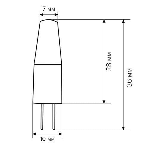 Світлодіодна лампа Biom G4 3,5W 1507 4500K AC/DC12 - фото 2