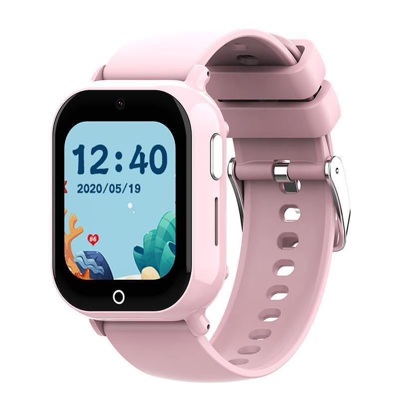 Смарт-часы детские Lemfo M05 4G SIM GPS камерой/прослушиванием Розовый (35718154)