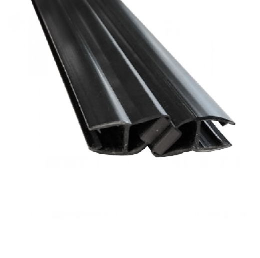 Уплотнитель магнитный под стекло 8 мм 90 градусов 2200 мм Черный