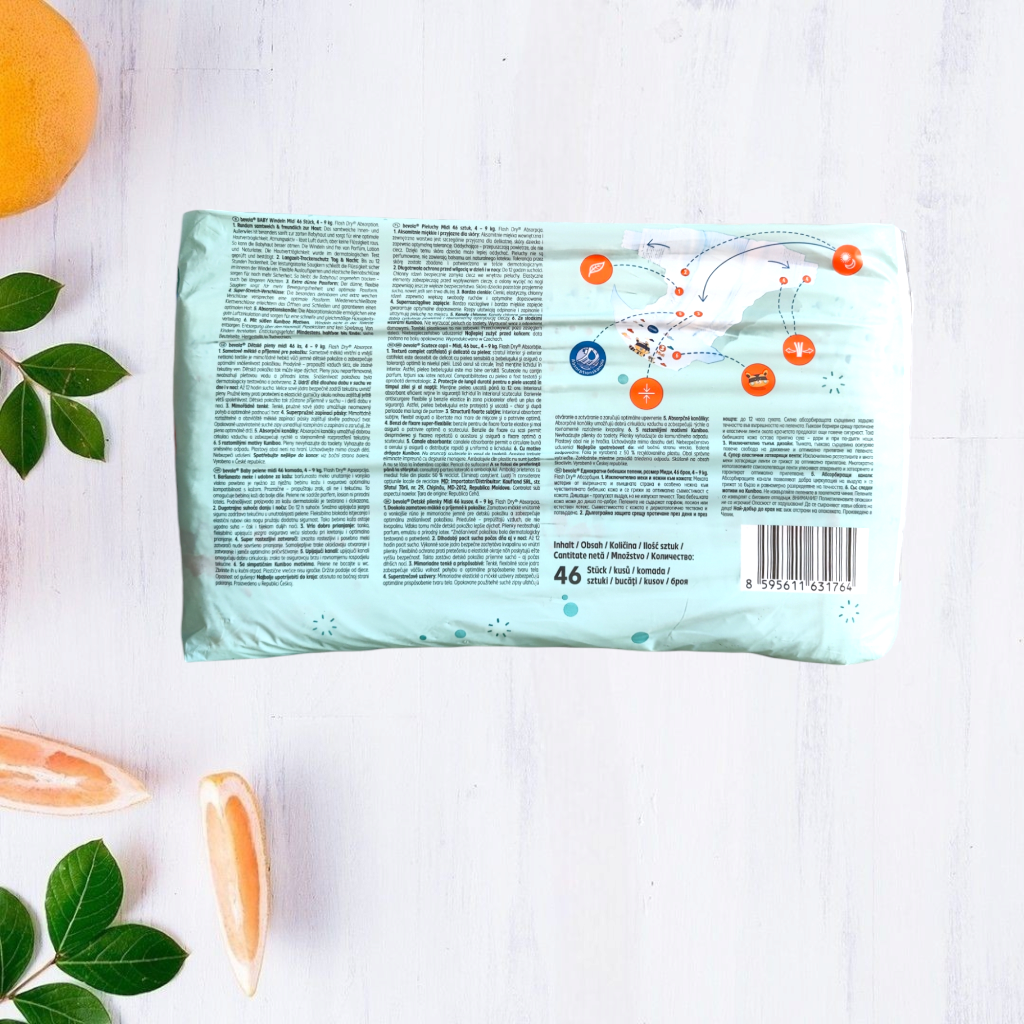 Підгузки bevola 3 4-9 кг 46 шт. - фото 2 Підгузки bevola 3 4-9 кг 46 шт. - фото 2