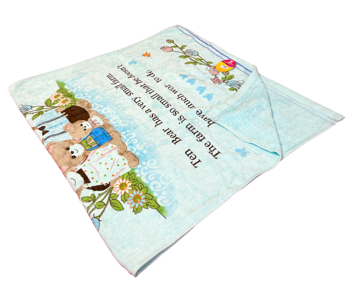 Рушник Ведмеді 70х140 см Синій (01718/WP/3)