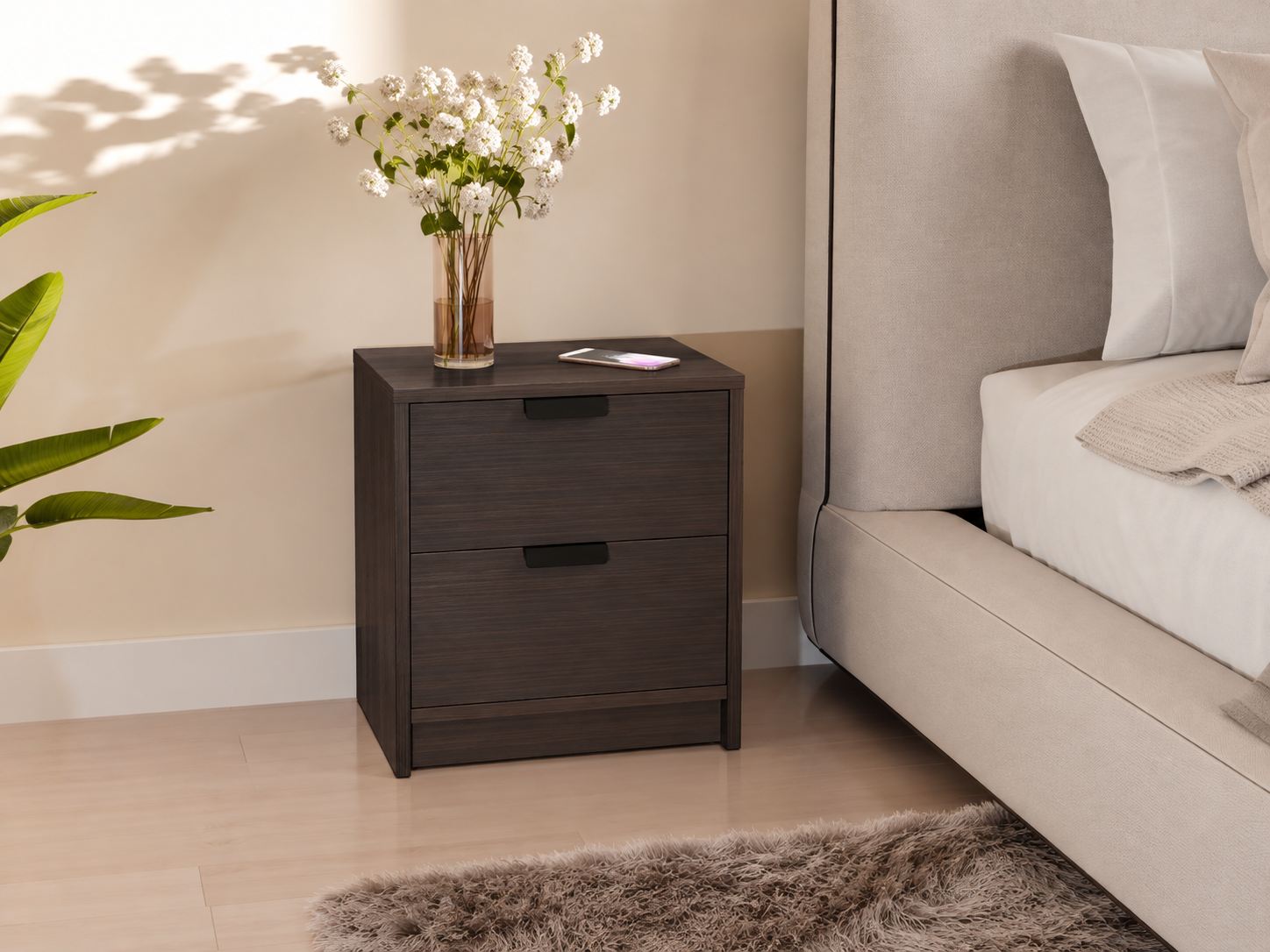 Тумба прикроватная T-203 с 2 ящиками 450х350х490 мм Венге Магия (38364359)
