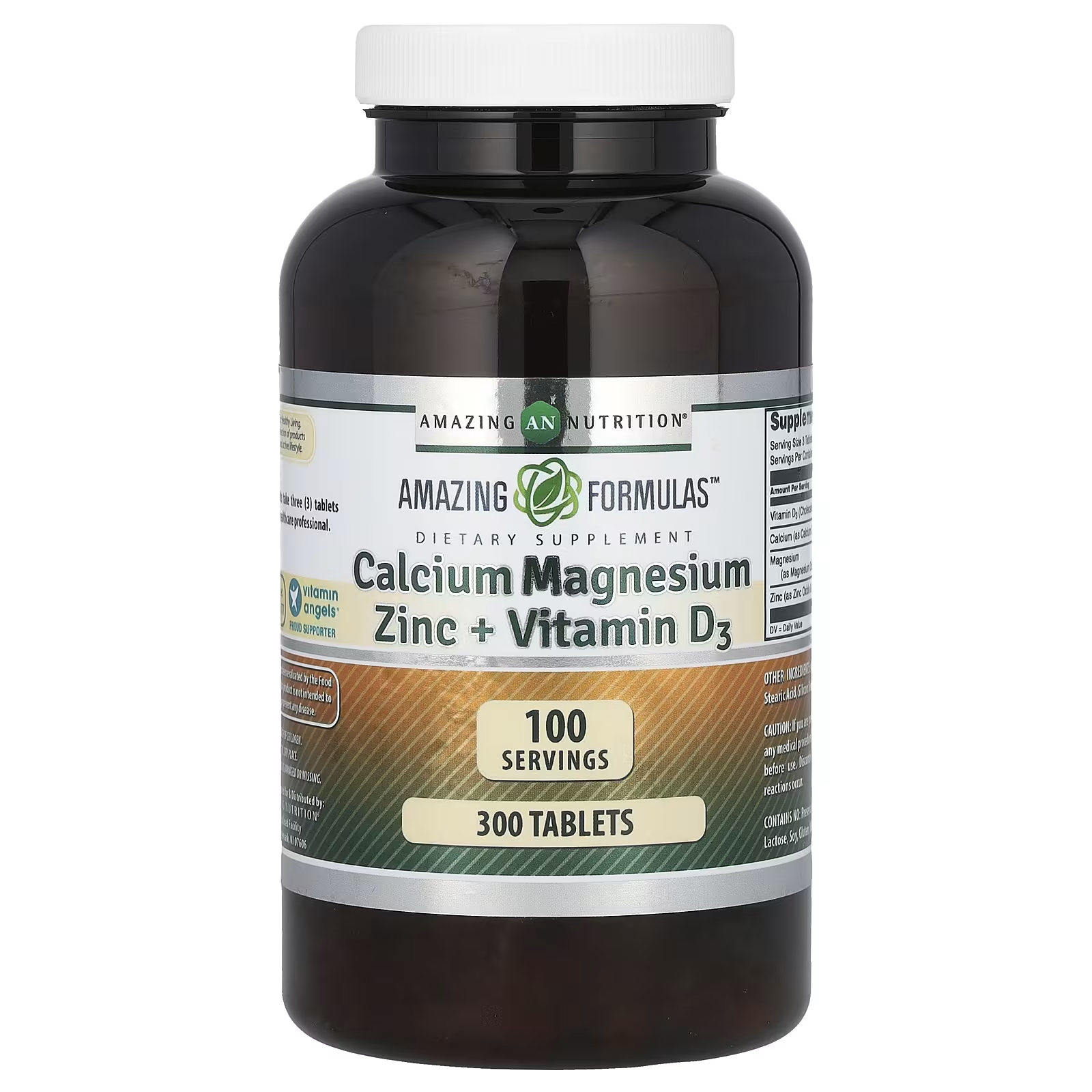 Витаминно-минеральный комплекс Amazing Nutrition кальций/магний/цинк/D3 150 табл. (AMN-02931)