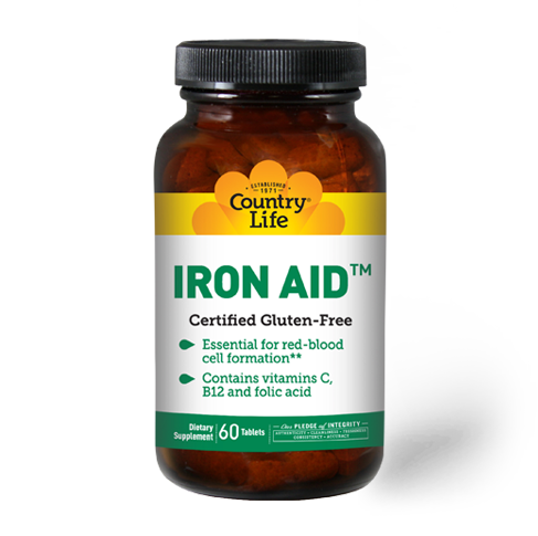 Железо Country Life Iron Aid 15 мг 60 таблеток (00000031149)
