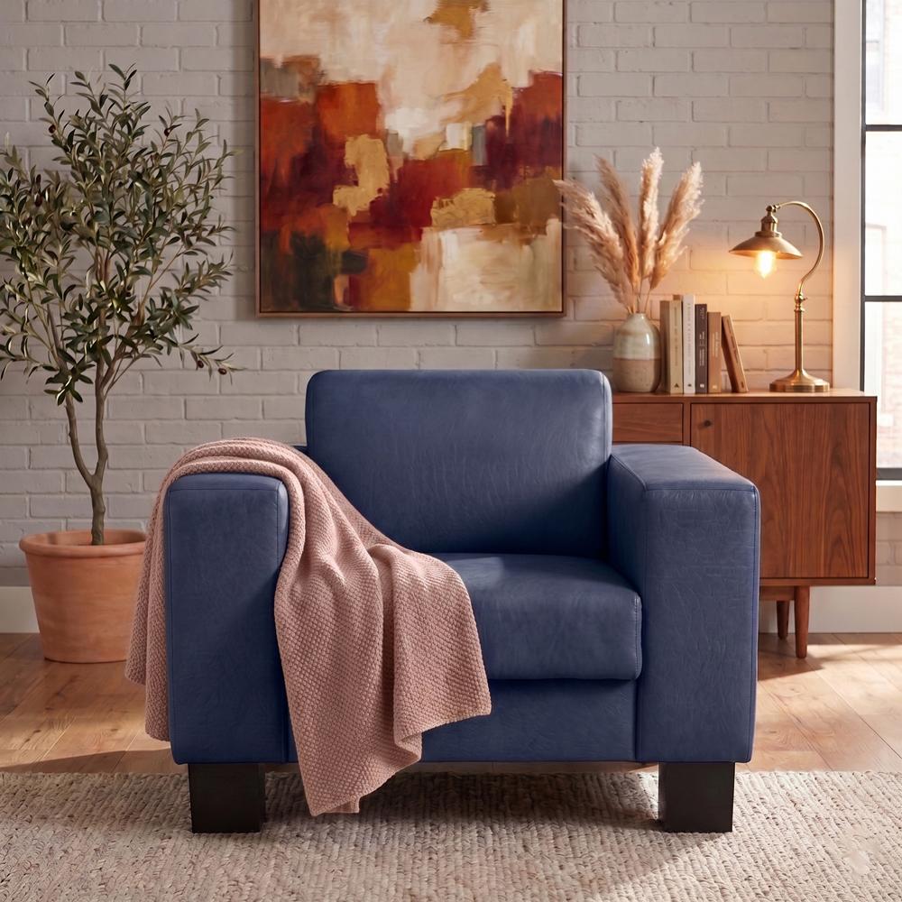 Диван Bruno экокожа Deep 100х83х77 см Navy (rich_sofa_00226)
