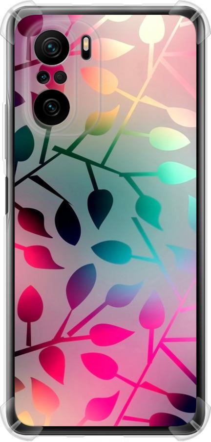 Чехол на Xiaomi Poco F3 Листья (2235sp-2280-42517)