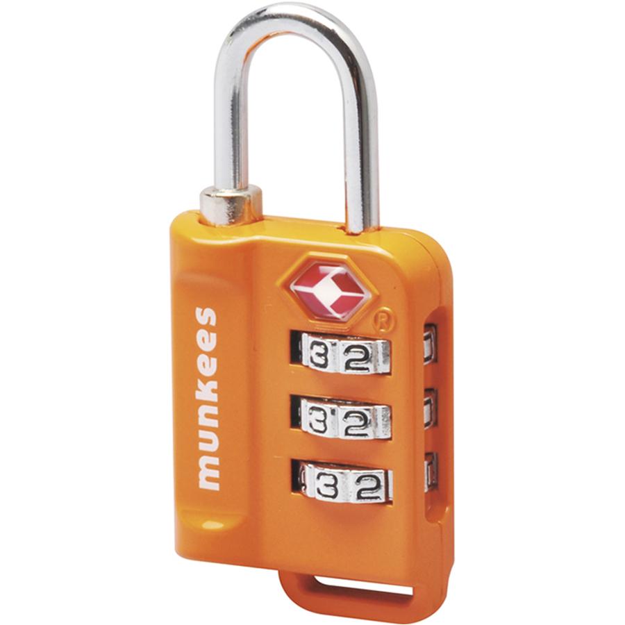 Брелок-замок Munkees 3610 TSA Combi Lock Orange