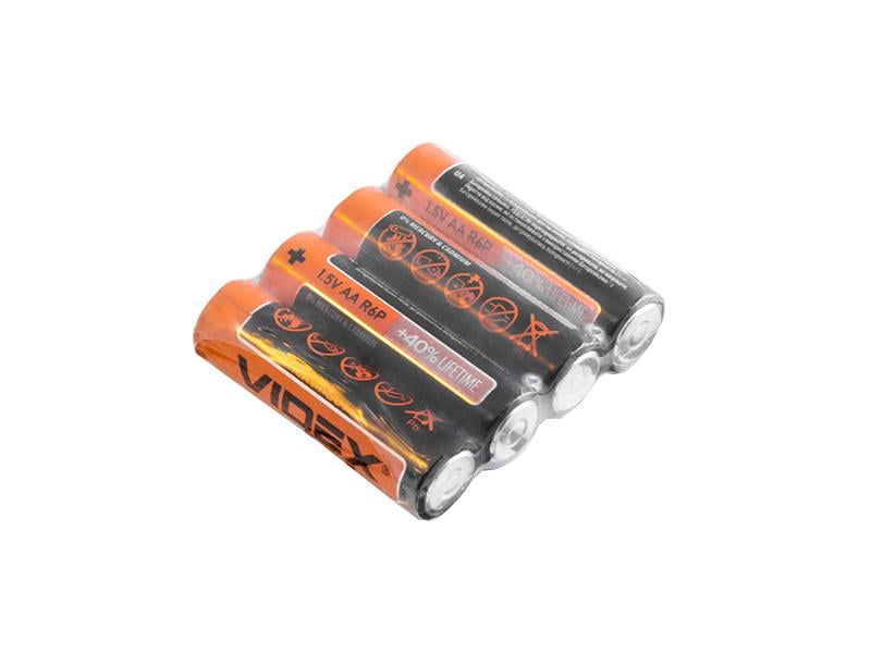 Батарейка солевая Videx АА/LR06 4 шт. (3052) Батарейка солевая Videx АА/LR06 4 шт. (3052)