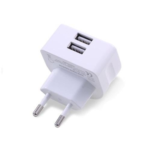 Зарядное устройство для Remax RP-U215i 2,4 A 2 USB кабель Lightning 220 V EU Белый (6954851290490) - фото 1