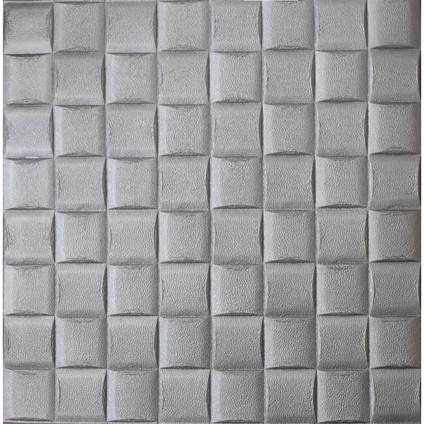 3D-панель самоклеюча на стелю та стіни 70x70 см x 5 мм Сірий