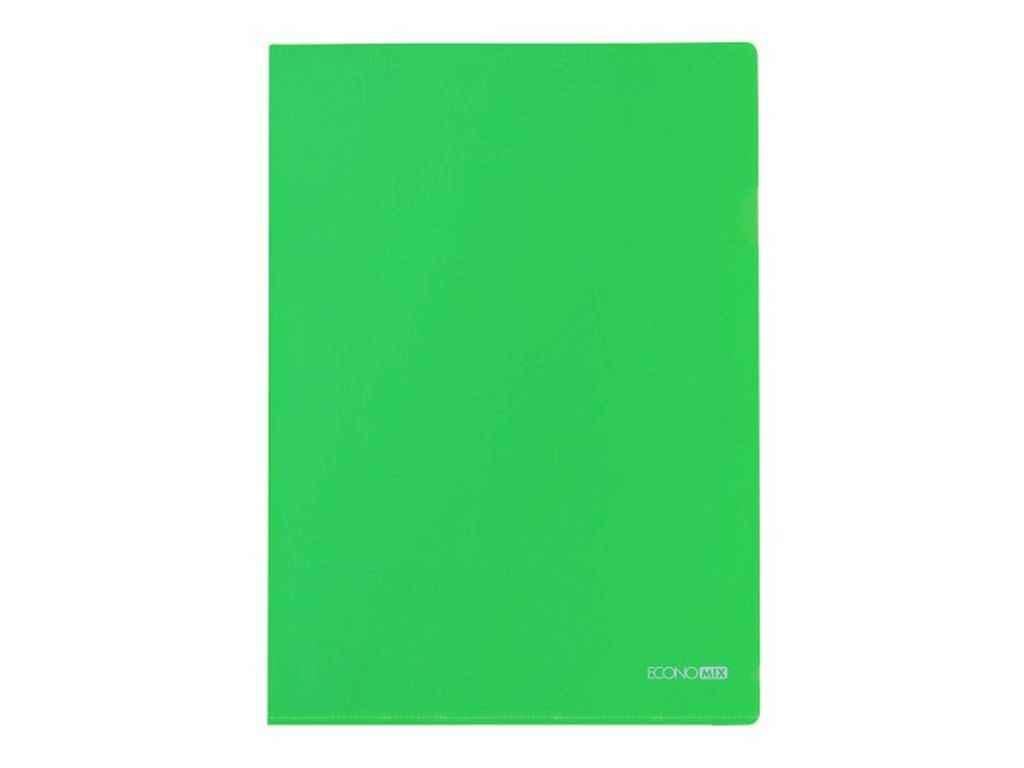 Папка-уголок Economix А4 180 мкм фактура глянец Зеленый (E31153-04)