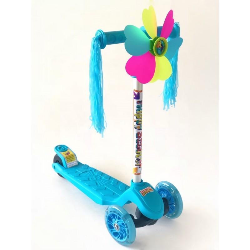 Самокат детский Scooter New 905 с пропеллером Голубой