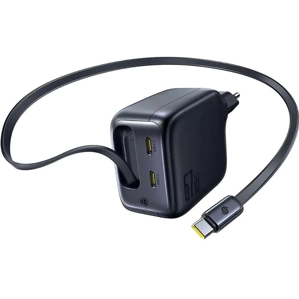 Зарядное устройство BASEUS EnerCore CJ11 67W 3хType-C PD/QC 100-240V Черный (701490001) Зарядное устройство BASEUS EnerCore CJ11 67W 3хType-C PD/QC 100-240V Черный (701490001)