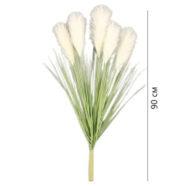 Декоративный камыш пышный букет из 5-х цветков C00527-1 - фото 7