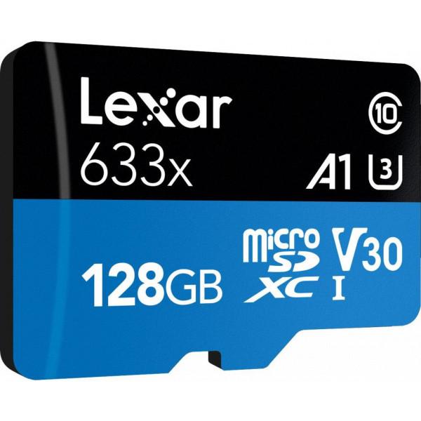 Карта памяти Lexar 128GB microSDXC class 10 UHS-I 633x (LSDMI128BB633A) - фото 2