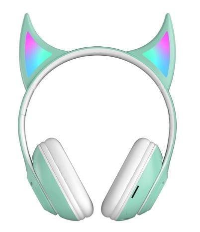Наушники Cat STN-25 с ушками Bluetooth Зеленый (10919121)