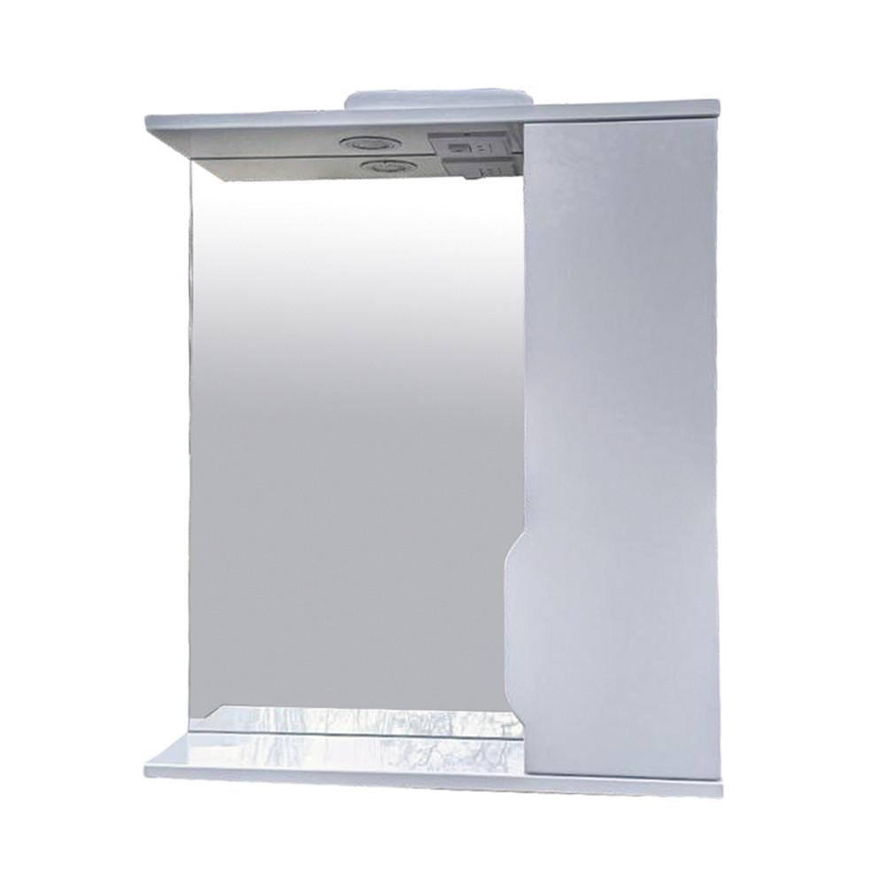 Зеркало с шкафчиком Аляска правое с подсветкой 70 см (1835634032) Зеркало с шкафчиком Аляска правое с подсветкой 70 см (1835634032)