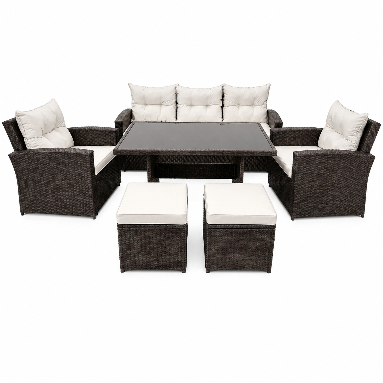 Комплект садових меблів GardenLine з ротангу Коричневий (ABI8805) Комплект садових меблів GardenLine з ротангу Коричневий (ABI8805)