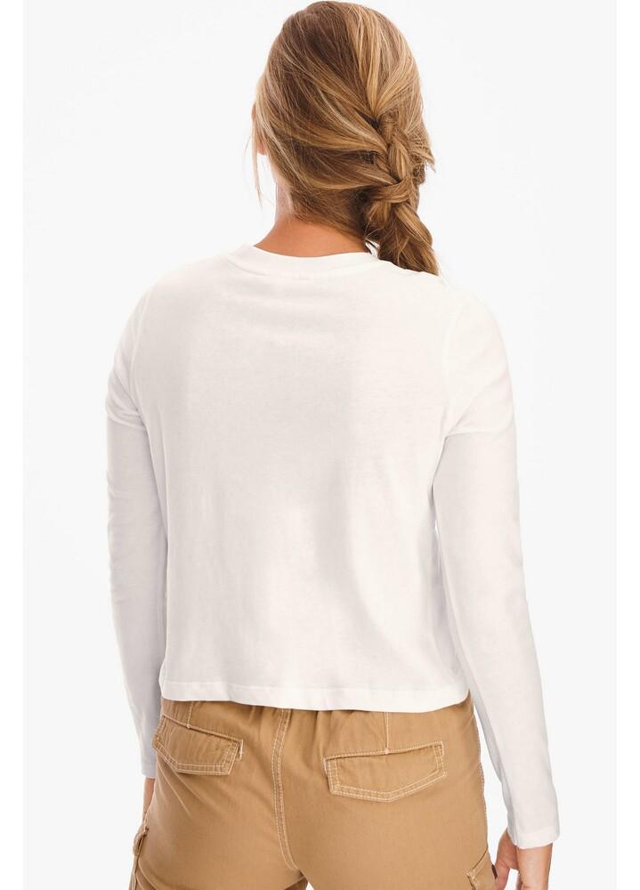 Футболка C&A 64301/2084480x01 довгий рукав жіноча M Кремовий (184290) - фото 2