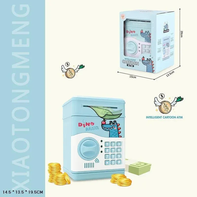 Скарбничка-сейф дитяча Блакитний (F851-B) - фото 3