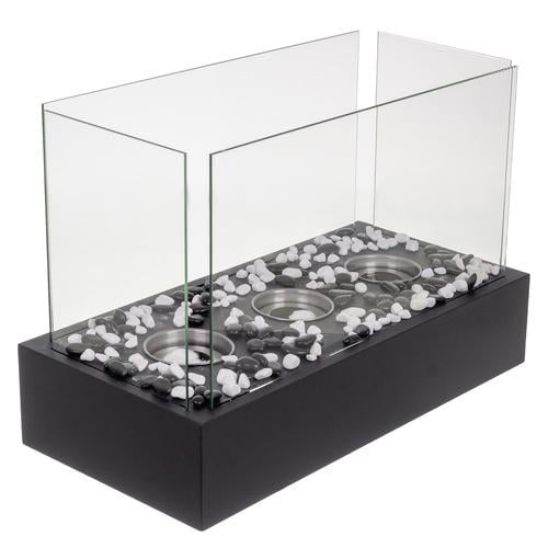 Биокамин настольный Kaminer 26318 бездымный для дома и террасы 45x30x21 см