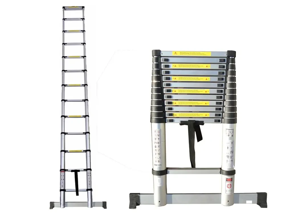 ᐉ Лестница телескопическая Ladder 4,4 м до 150 кг + сумка (9273689 ...