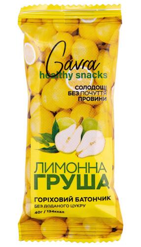 Протеиновый батончик Gavra 40 г Лимонная Груша (19.11.2026) (GAV-0256)