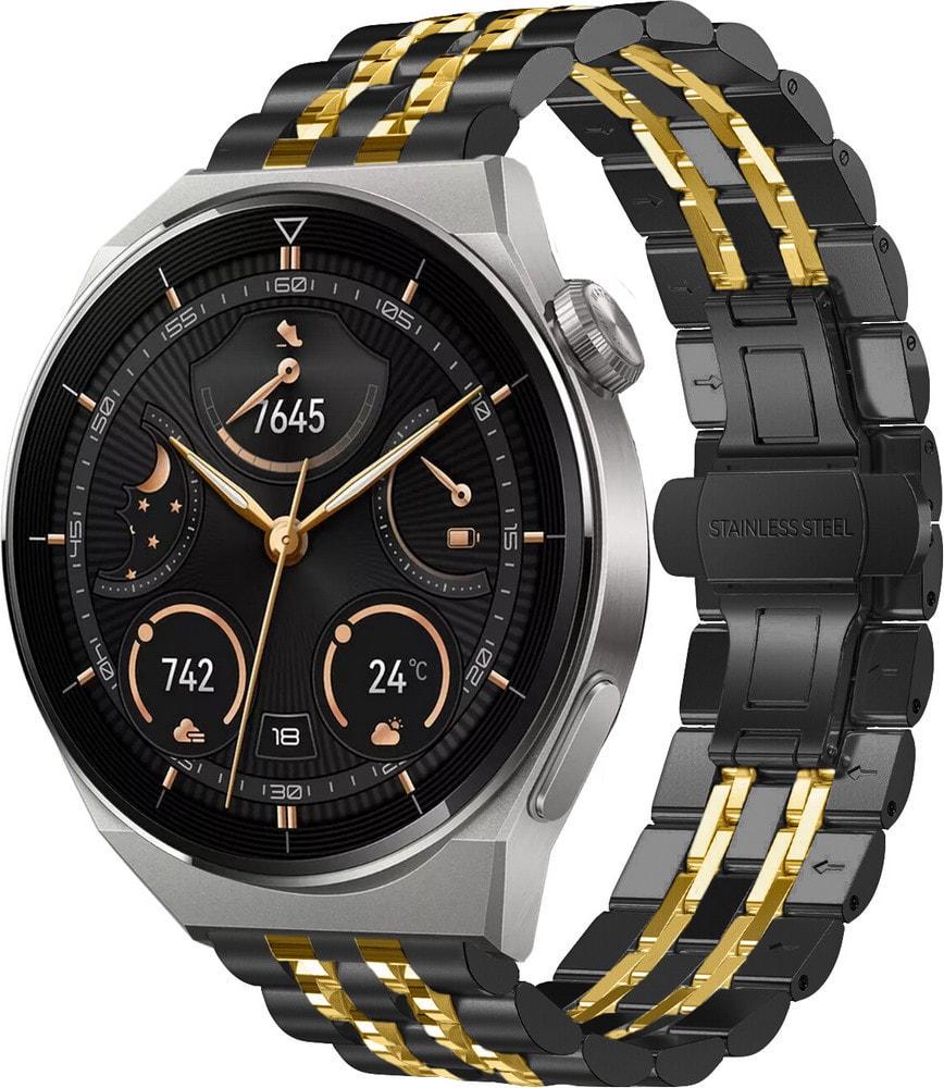 Браслет металлический Spinye Line для Huawei Watch GT3 Pro 46 мм Black Gold (37321-02)
