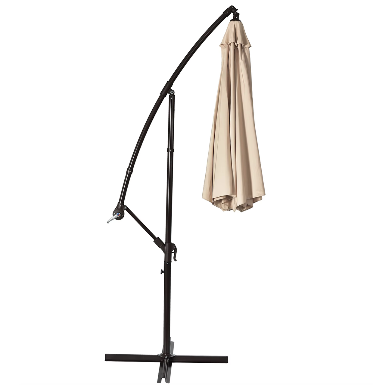 Парасоля садова WCG з LED підсвічуванням та чохол 3 м Бежевий - фото 4